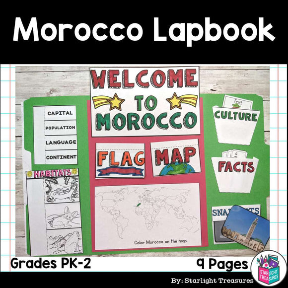Morocco Lapbook for Early Learners - A Country Study