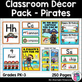 Classroom Decor Pack - Pirates Theme