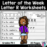 Alphabet Letter of the Week Worksheets for Early Readers - Letter R