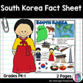 South Korea Fact Sheet for Early Readers - A Country Study