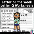 Alphabet Letter of the Week Worksheets for Early Readers - Letter Q