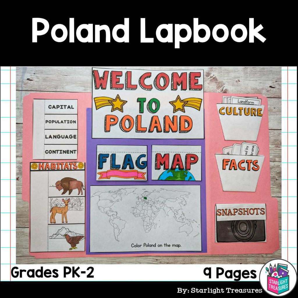 Poland Lapbook for Early Learners - A Country Study