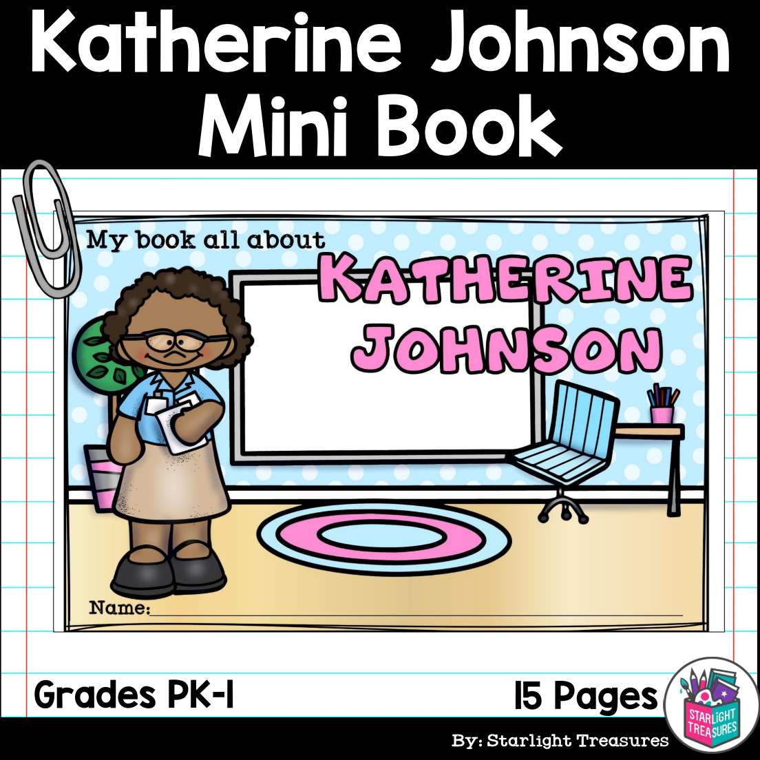 Katherine Johnson Mini Book for Early Readers: Black History Month