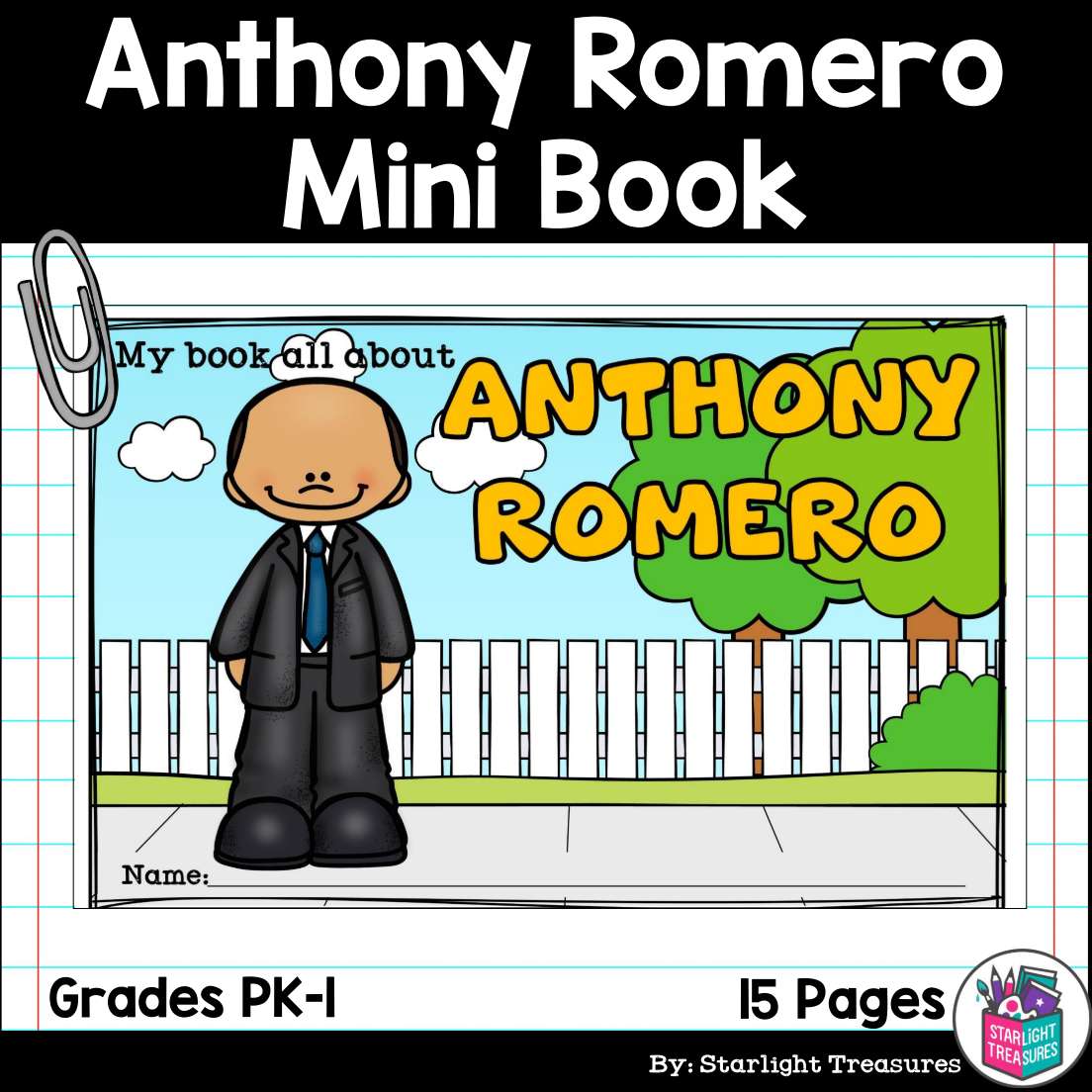 Anthony Romero Mini Book for Early Readers: Hispanic Heritage Month