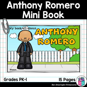 Anthony Romero Mini Book for Early Readers: Hispanic Heritage Month