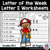 Alphabet Letter of the Week Worksheets for Early Readers - Letter E