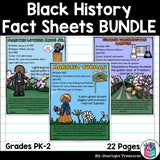 Black History Month Fact Sheets for Early Readers #1