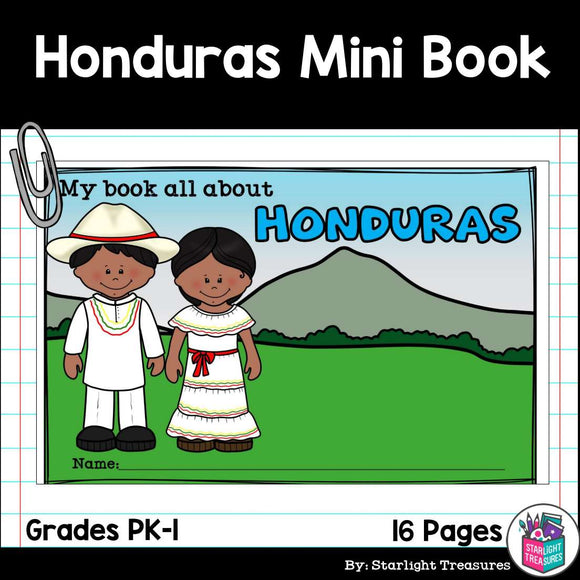 Honduras Mini Book for Early Readers - A Country Study