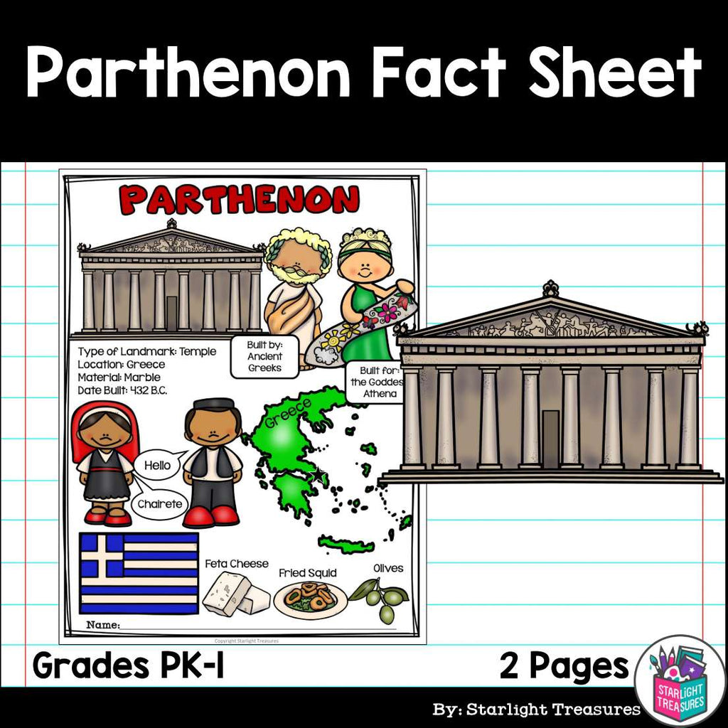 Parthenon Fact Sheet for Early Readers - World Landmarks