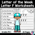 Alphabet Letter of the Week Worksheets for Early Readers - Letter F