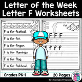 Alphabet Letter of the Week Worksheets for Early Readers - Letter F