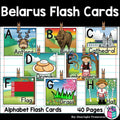 Alphabet Flash Cards for Early Readers - Country of Belarus
