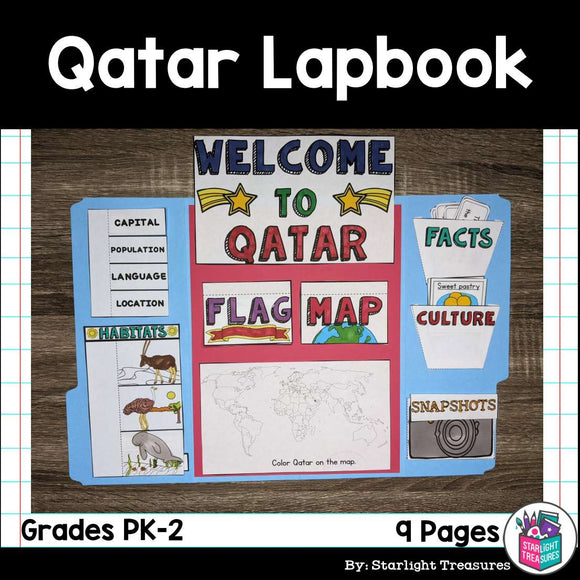Qatar Lapbook for Early Learners - A Country Study