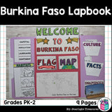 Burkina Faso Lapbook for Early Learners - A Country Study