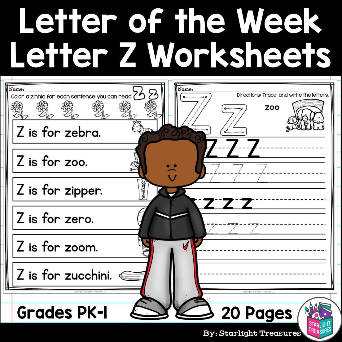 Alphabet Letter of the Week Worksheets for Early Readers - Letter Z – Starlight Treasures LLC alphabet-letter-of-the-week-worksheets-for-early-readers-letter-z-starlight-treasures-llc