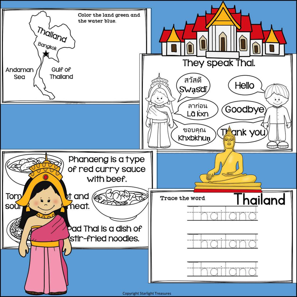Thailand Mini Book for Early Readers - A Country Study
