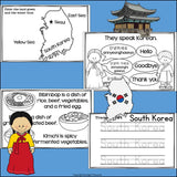 South Korea Mini Book for Early Readers - A Country Study