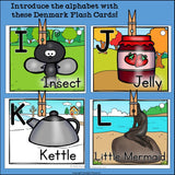 Alphabet Flash Cards for Early Readers - Country of Denmark