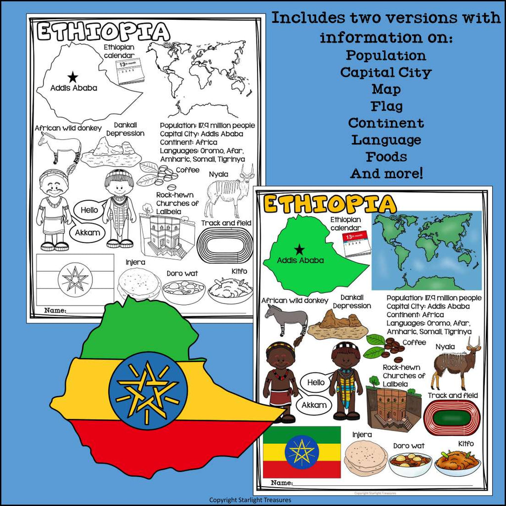Ethiopia Fact Sheet for Early Readers