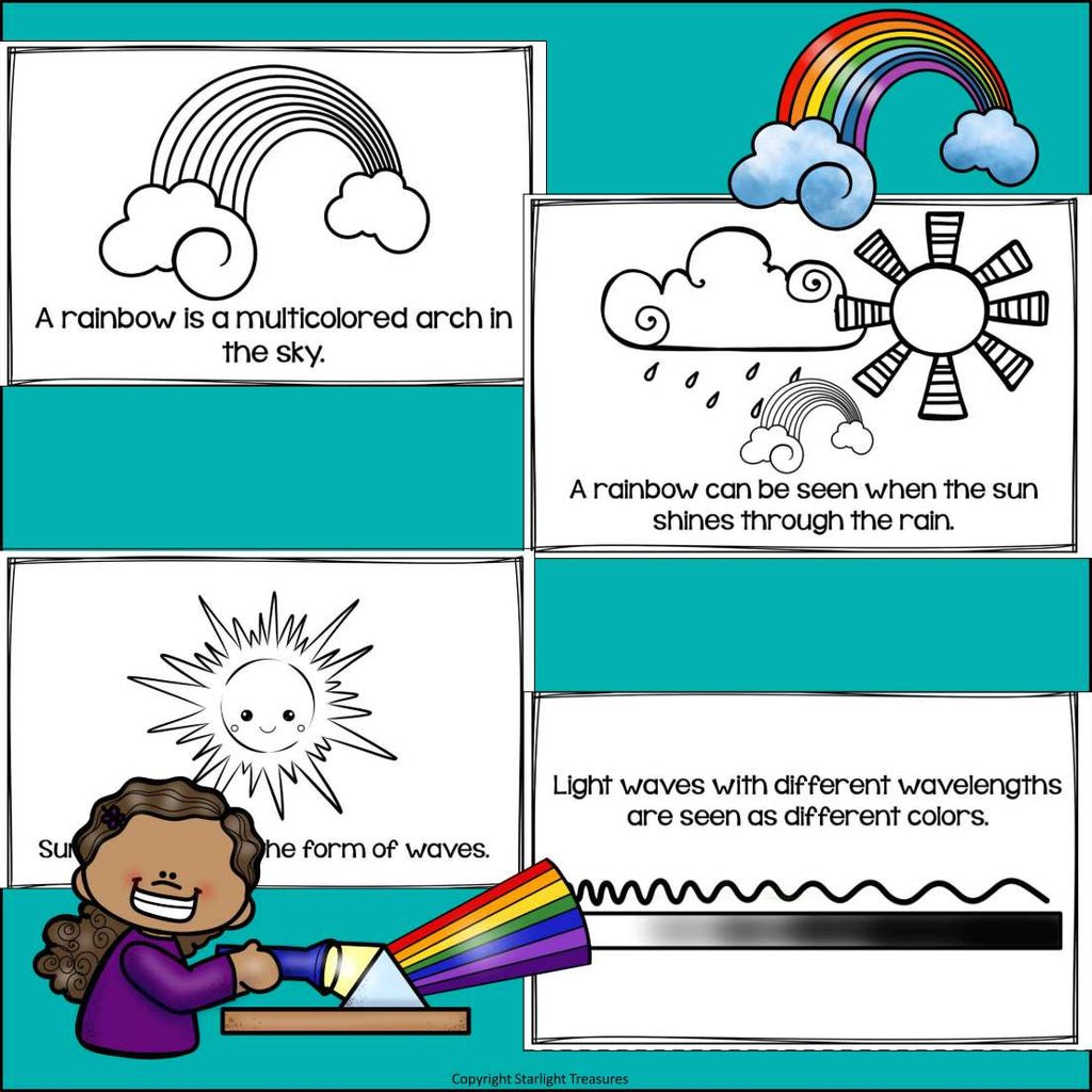 All About Rainbows Mini Book for Early Readers: Physical Science, Refraction