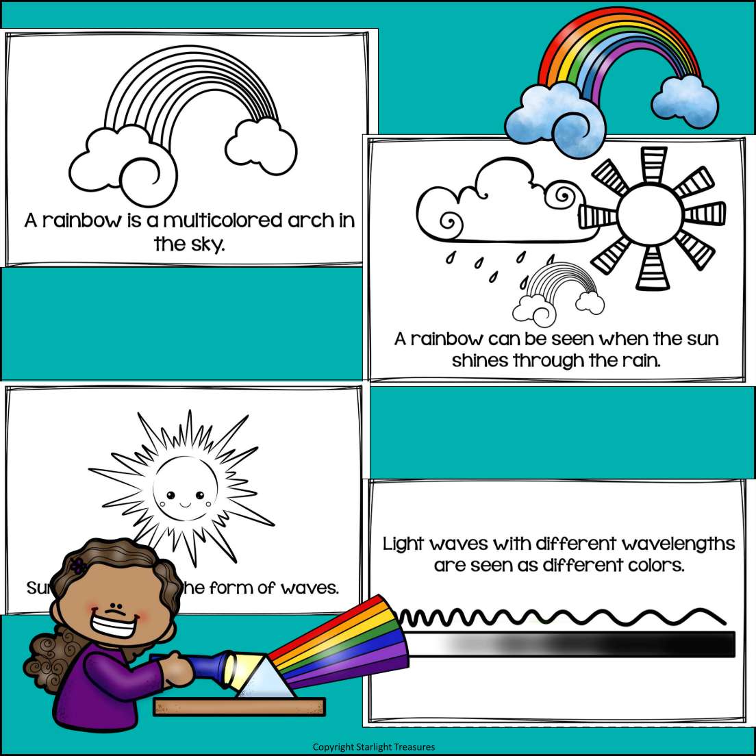 All About Rainbows Mini Book for Early Readers: Physical Science, Refraction
