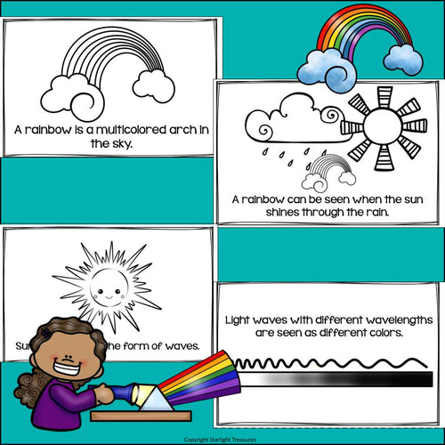 All About Rainbows Mini Book for Early Readers: Physical Science, Refraction