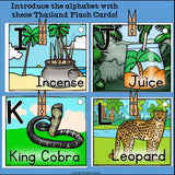 Alphabet Flash Cards for Early Readers - Country of Thailand