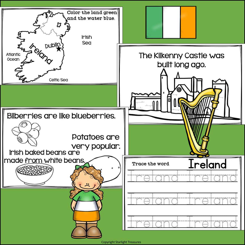 Ireland Mini Book for Early Readers - A Country Study