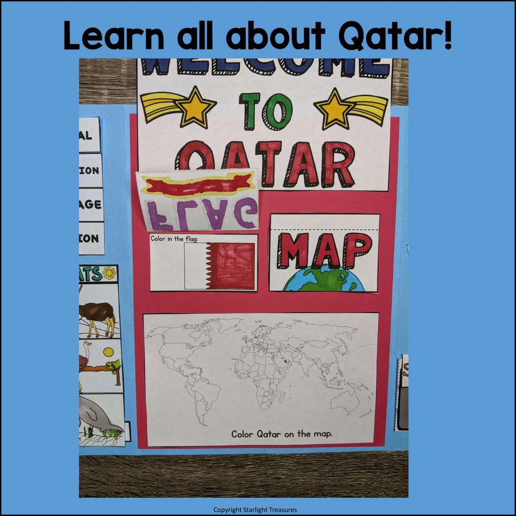 Qatar Lapbook for Early Learners - A Country Study