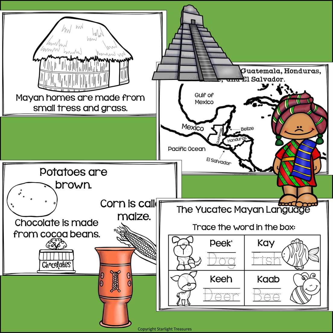 Mayan Mini Book for Early Readers