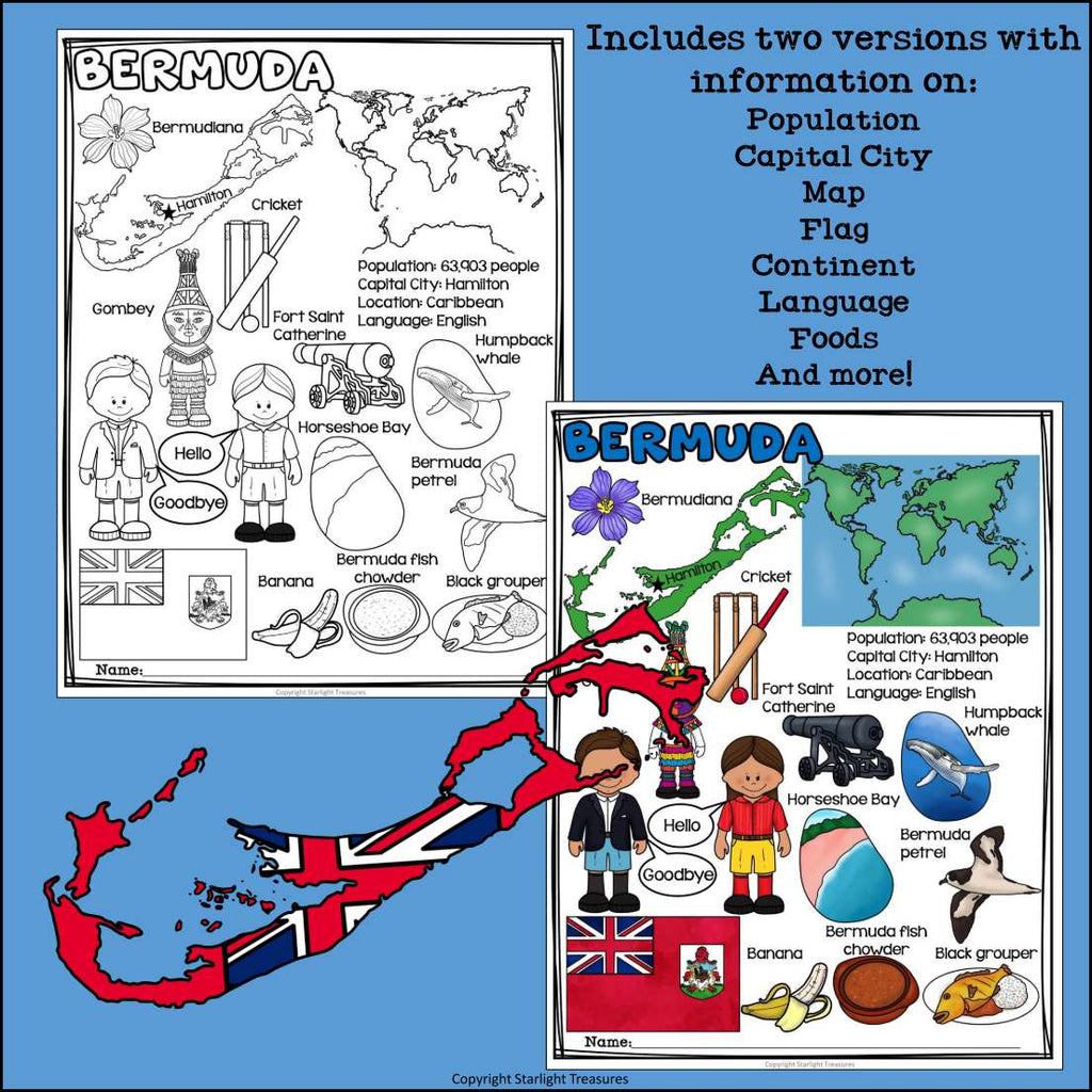Bermuda Fact Sheet for Early Readers