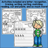 Alphabet Letter of the Week Worksheets for Early Readers - Letter H