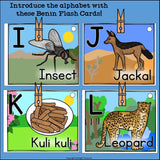 Alphabet Flash Cards for Early Readers - Country of Benin