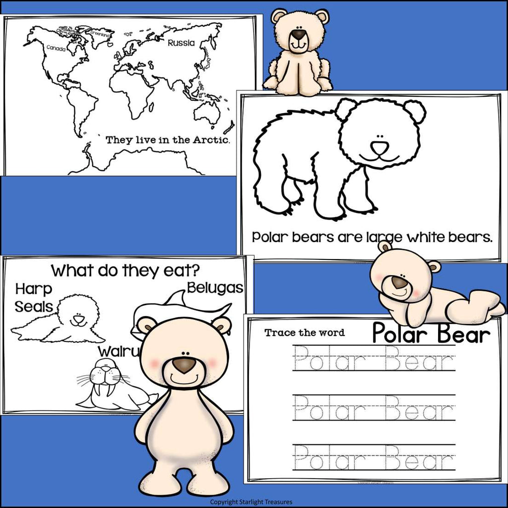 Polar Bears Mini Book for Early Readers