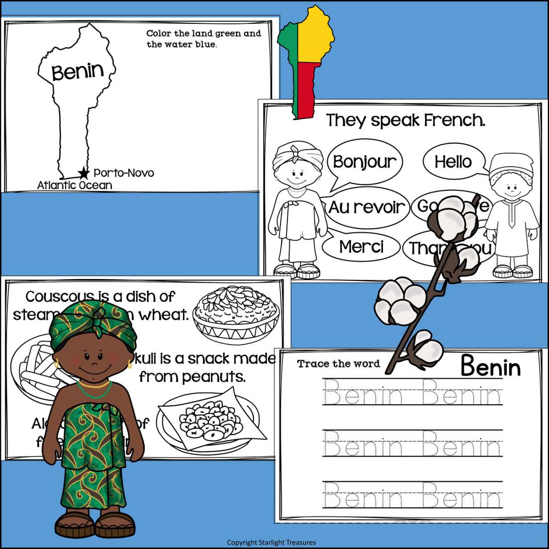 Benin Mini Book for Early Readers - A Country Study