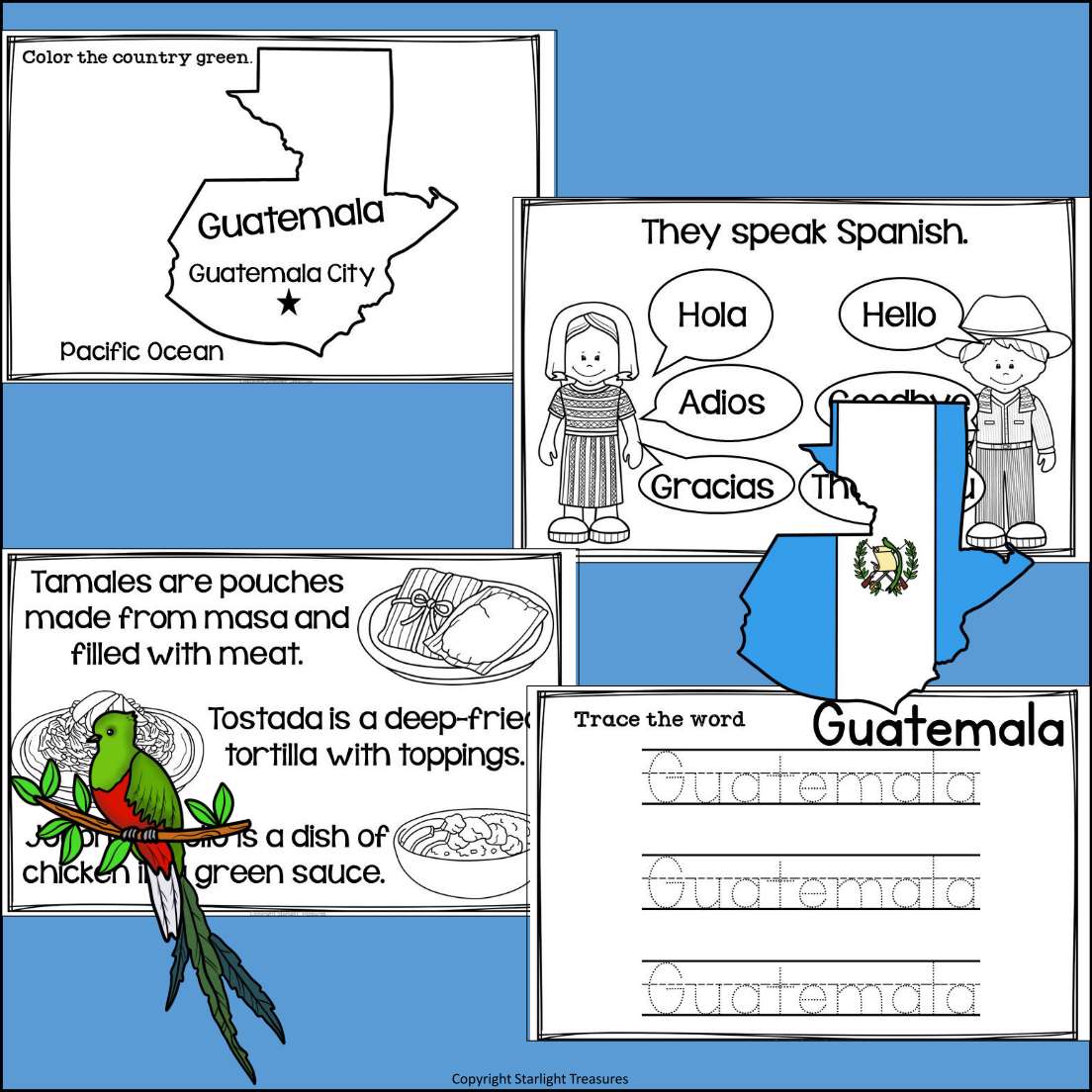 Guatemala Mini Book for Early Readers - A Country Study