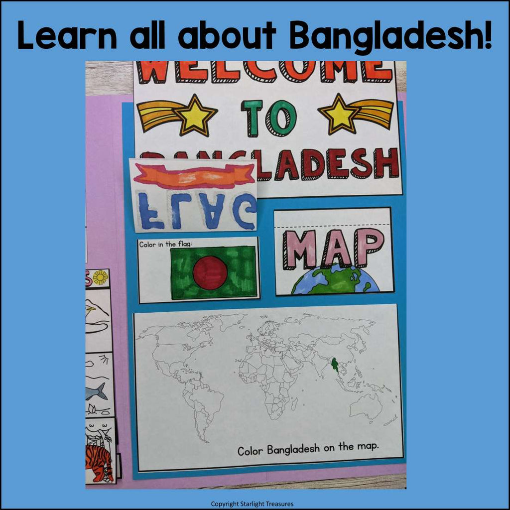 Bangladesh Lapbook for Early Learners - A Country Study