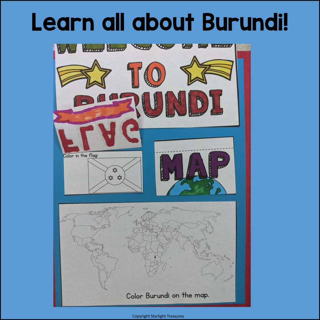 Burundi Lapbook for Early Learners - A Country Study