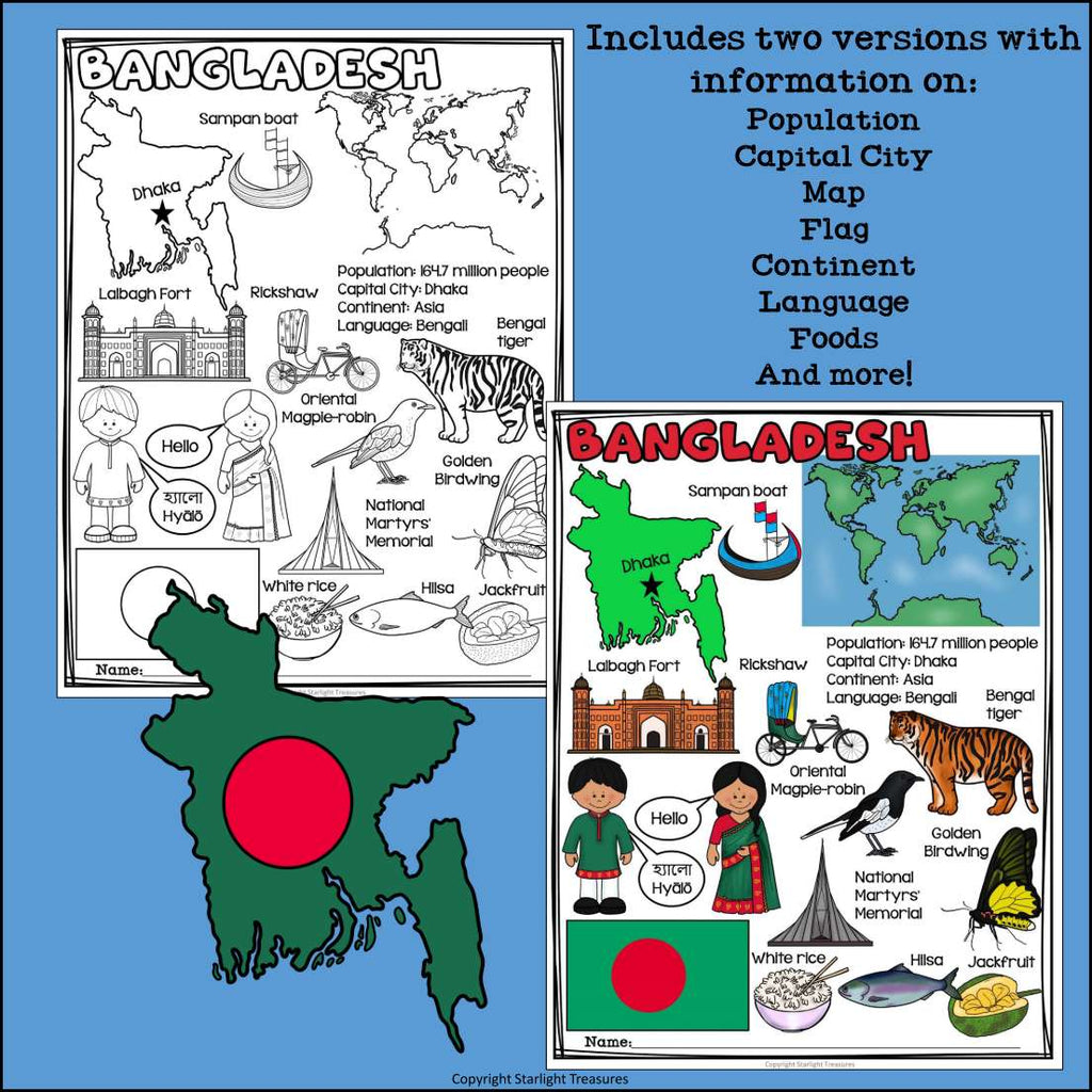 Bangladesh Fact Sheet for Early Readers