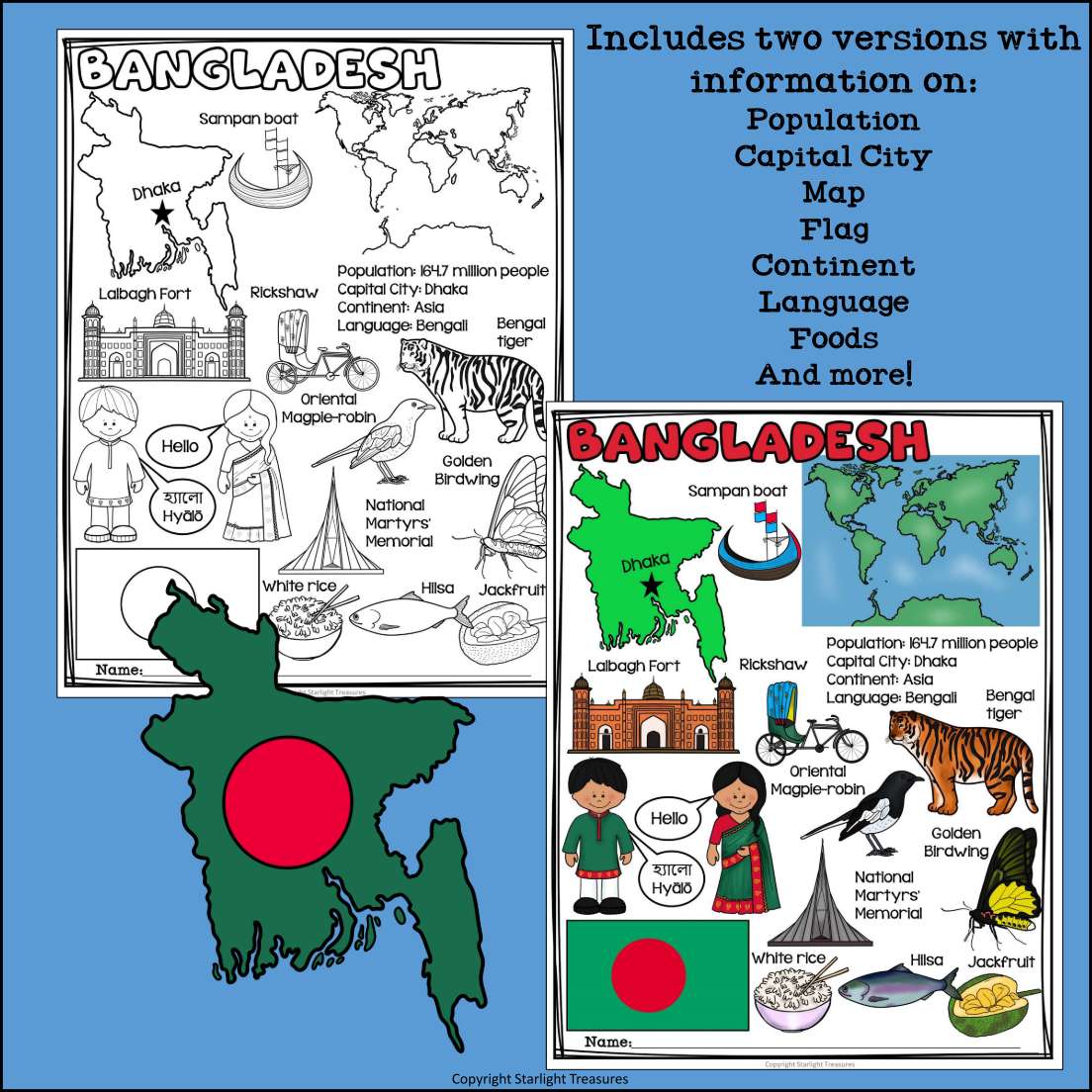 Bangladesh Fact Sheet for Early Readers
