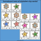 Christmas Alphabet Clip Cards for Early Readers - Alphabet Clip Cards FREEBIE
