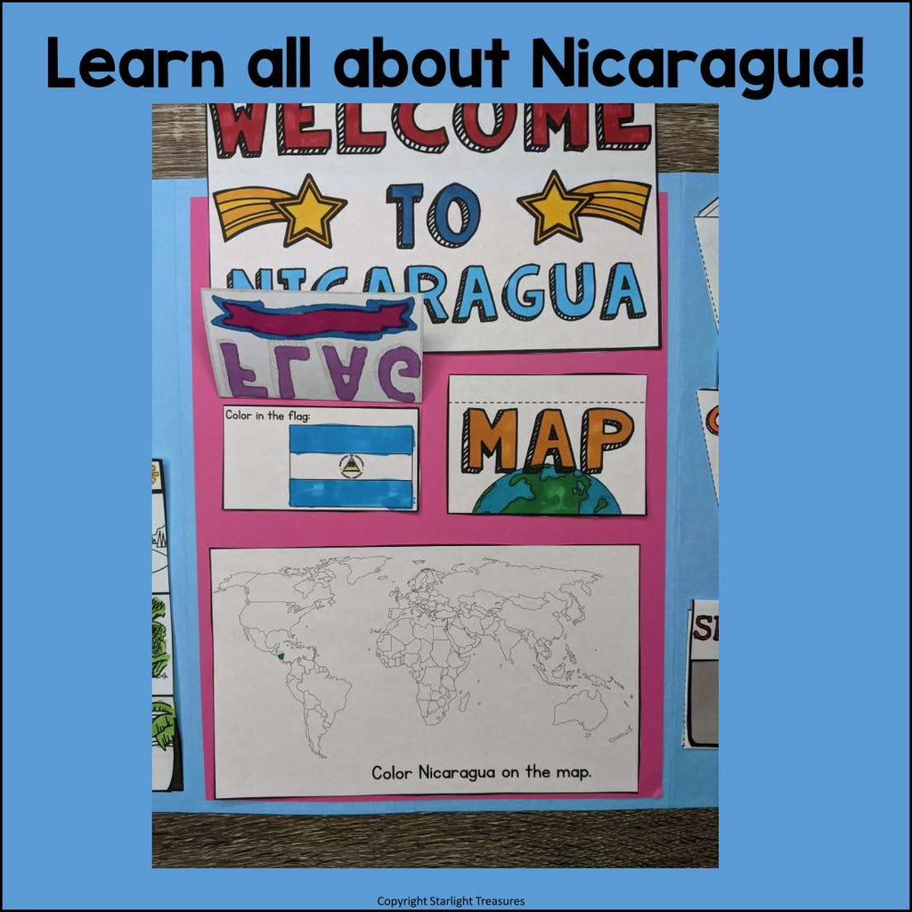 Nicaragua Lapbook for Early Learners - A Country Study