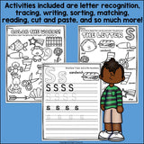 Alphabet Letter of the Week Worksheets for Early Readers - Letter S