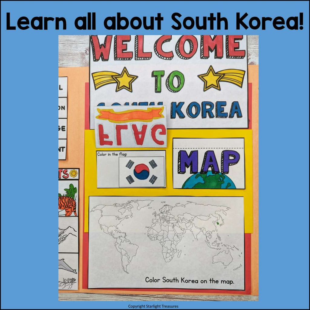 South Korea Lapbook for Early Learners - A Country Study