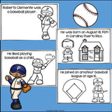 Roberto Clemente Mini Book for Early Readers: Hispanic Heritage Month