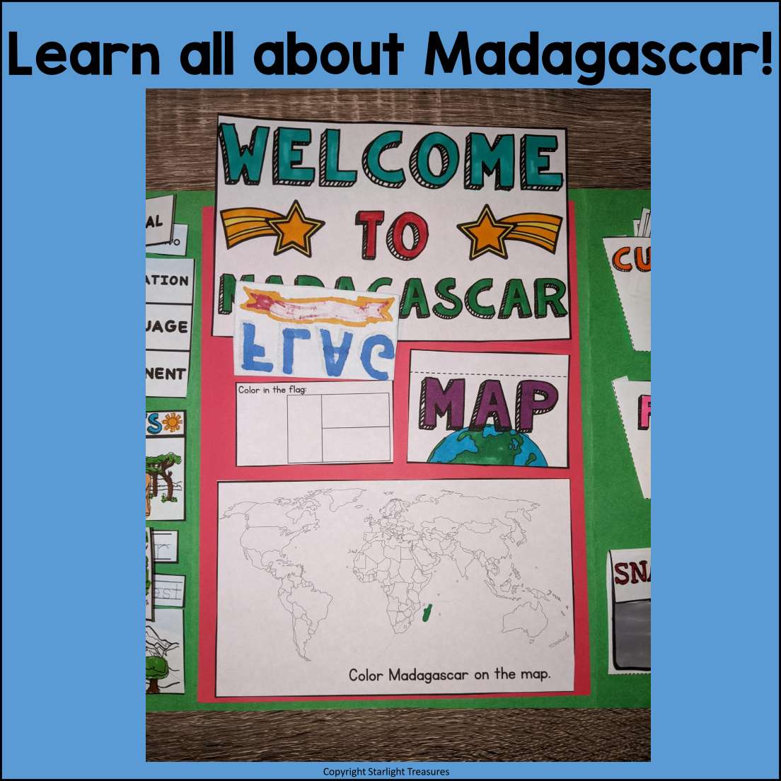 Madagascar Lapbook for Early Learners - A Country Study