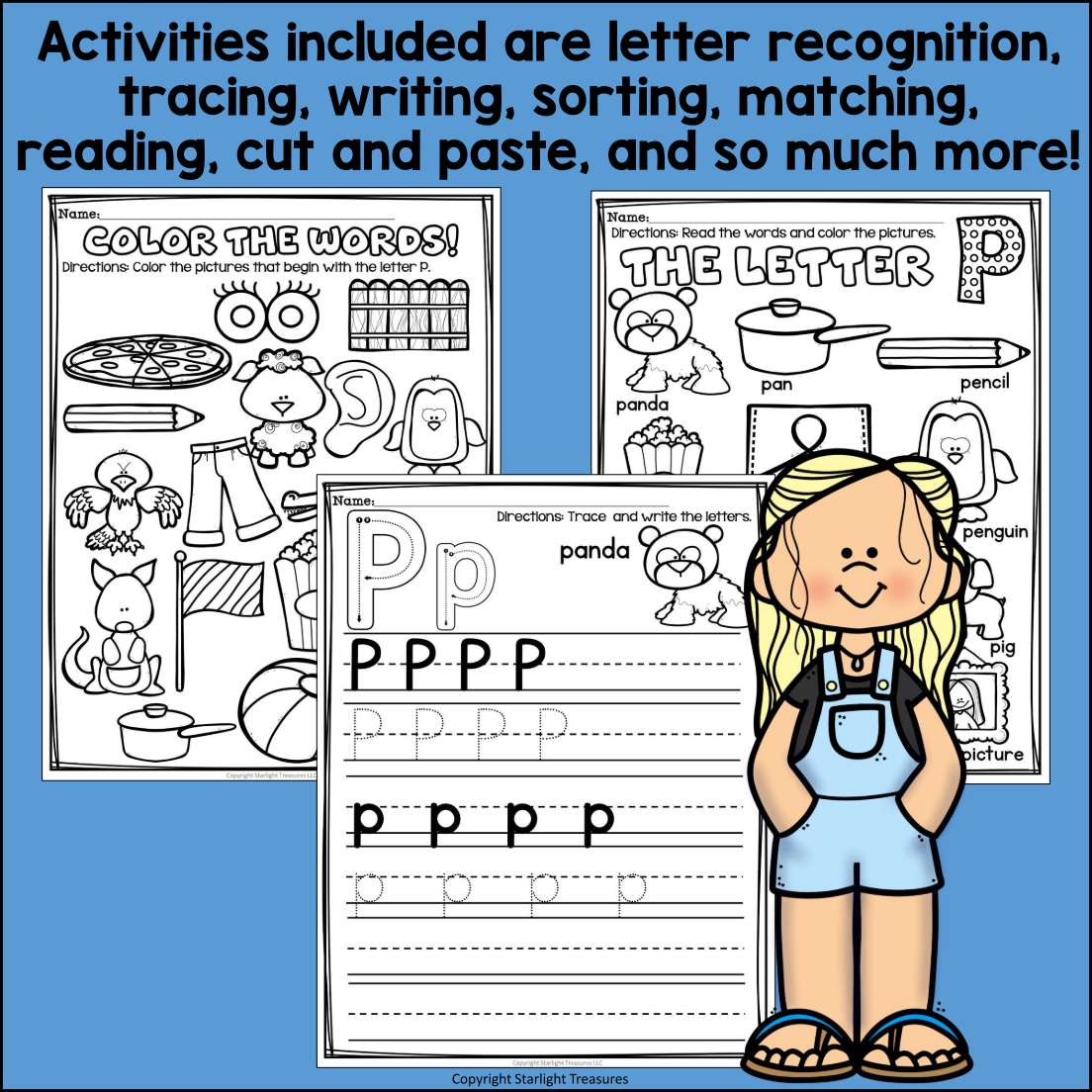 Alphabet Letter of the Week Worksheets for Early Readers - Letter P