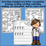 Alphabet Letter of the Week Worksheets for Early Readers - Letter F