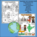 Taj Mahal Fact Sheet for Early Readers - World Landmarks