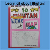 Bhutan Lapbook for Early Learners - A Country Study